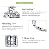 925 Silver Princess Crown Necklace Pendant Zircon for Women