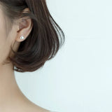 925 Sterling Silver Rabbit Stud Earrings For Women