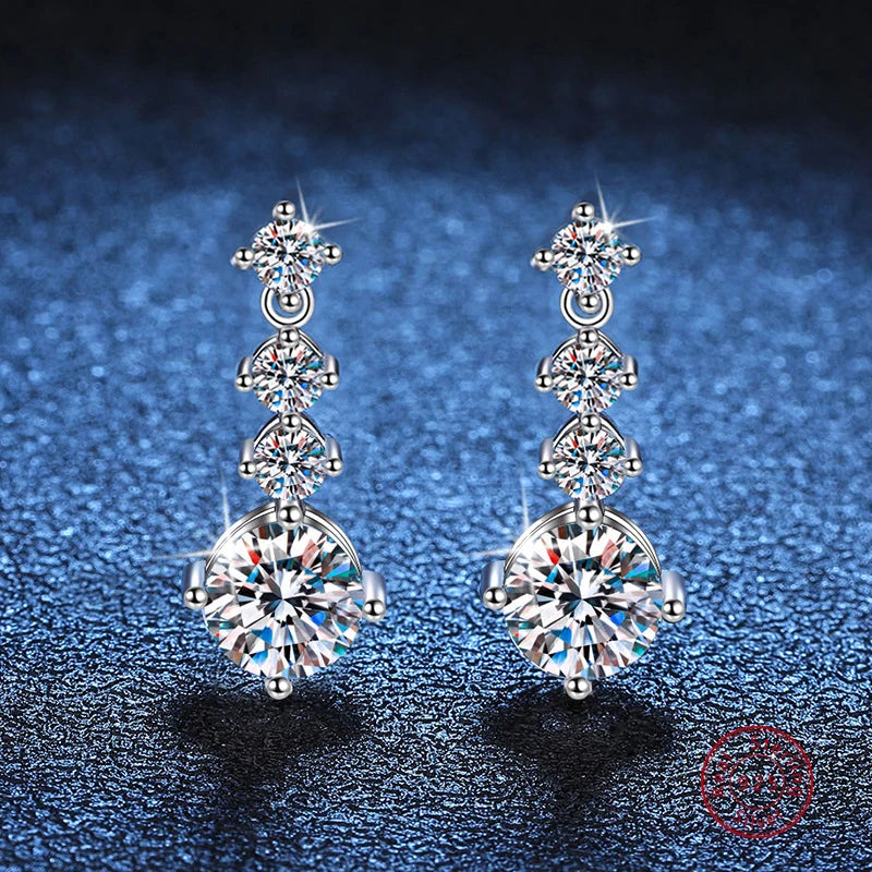 925 Sterling Silver Earrings Wedding Bridal Party Christmas Jewelry