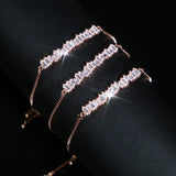 925 Silver CZ Bangle with Box Chain Bracelet