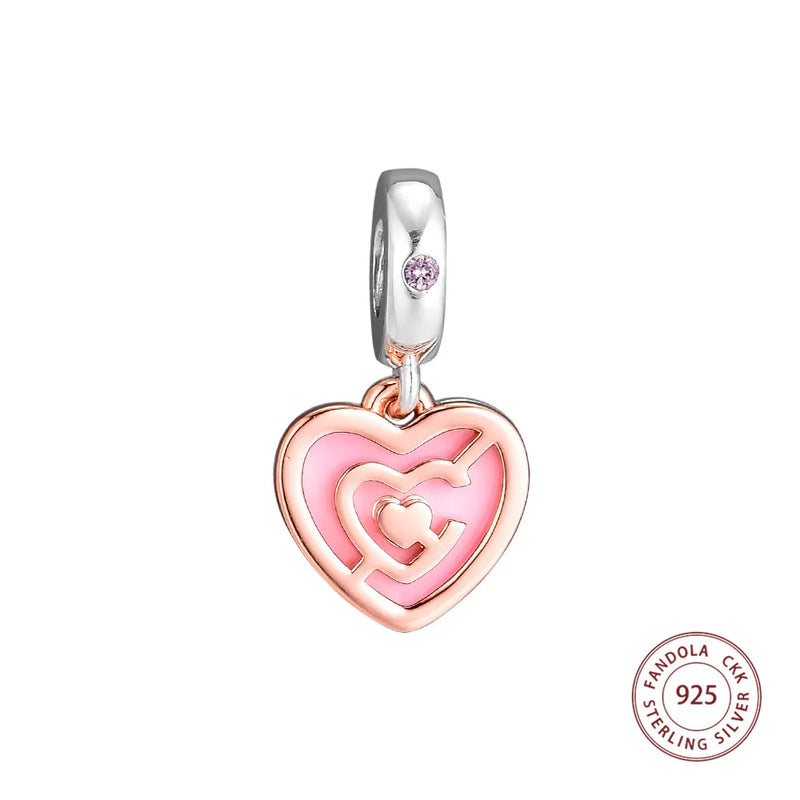 925 Sterling Silver Rose Path to Love Beads for Jewelry Making