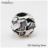 925 Sterling Silver Rose Charm for DIY Bracelets