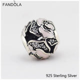 925 Sterling Silver Rose Charm for DIY Bracelets