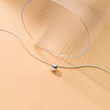 925 Silver Round Beads Anklets Bracelets Women's Foot Jewelry Chain