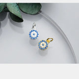 925 Sterling Silver Round Charms Zircon Pendants DIY Jewelry Making