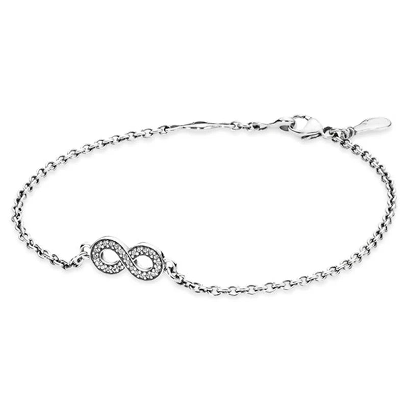 925 Silver Sparkle Slider Crown Tree Of Life Charm Bracelet