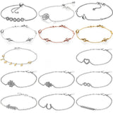 925 Silver Sparkle Slider Crown Tree Of Life Charm Bracelet