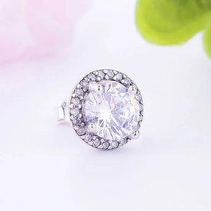 925 Sterling Silver Zirconia Stone Stud Earrings for Baby Women
