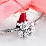 925 Silver Seated Santa & Present Charms Beads