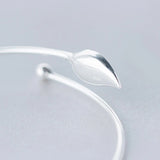 925 Sterling Silver Calla Flower Bracelet Bangle for Women