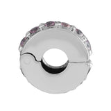 925 Sterling Silver Shining Path Clip Charm Beads for Bracelets
