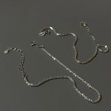 925 Silver Shinny Choker Necklace Italian Jewelry