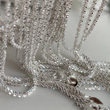 925 Silver Shinny Choker Necklace Italian Jewelry