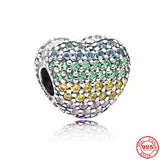 925 Silver Fish Heart Tree Doll Pendant Bead for Bracelet DIY