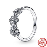 925 Sterling Silver Zirconia Heart Crown Flower Moon Sun Ring Wedding Gift