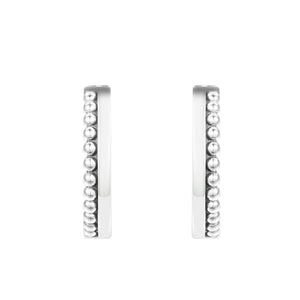 925 Sterling Silver Signature Logo Hoop Earrings