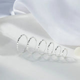 925 Silver Round Hoop Earrings 1.5mm Big for Women Party Wedding