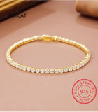 Sterling Silver Moissanite Diamond Bracelet for Women