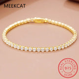 925 Silver Moissanite Bracelet for Women Birthday Gift