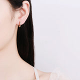 925 Silver Rainbow Hoop Earrings Ethnic Women Party Jewelry