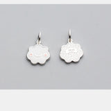 925 Sterling Silver Smile Face Cloud Charm Pendants DIY Jewelry Making