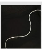 925 Sterling Silver Snake Chain Pearls Anklet Jewelry