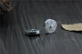 925 Sterling Silver Spacer Beads 14mm Round Buddhism Ornament Charm Beads