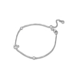 925 Silver Sparkling Crown O Chain Bracelets