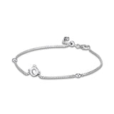 925 Silver Sparkling Crown O Chain Bracelets