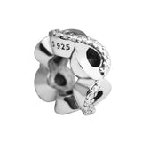 925 Silver Infinity Spacer Charm for Bracelet DIY Jewelry
