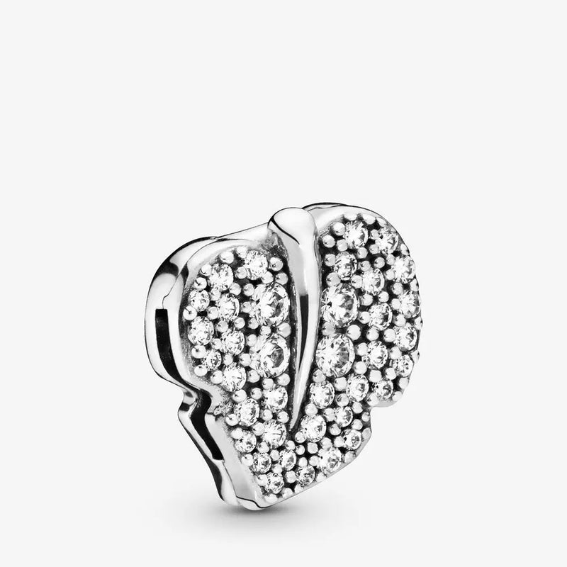 925 Silver Leaf Clip Charm for Reflexions Bracelet