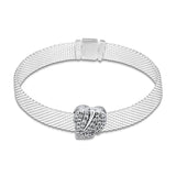 925 Silver Leaf Clip Charm for Reflexions Bracelet
