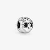 925 Sterling Silver Sparkling Skull Charm Beads Fits Europe Bracelet Women
