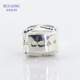 925 Sterling Silver Beads & CZ Charm Bracelet Jewelry