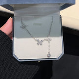 925 Sterling Silver Sweet Butterfly Prevent Allergy Jewelry