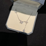 925 Sterling Silver Sweet Butterfly Prevent Allergy Jewelry