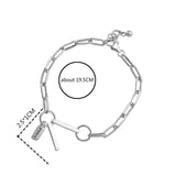 925 Silver Thai Silvertag Letter Charm Bracelets Vintage Jewelry