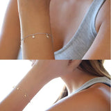 925 Sterling Silver Moon Star Lightning Bracelet