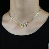 925 Sterling Silver Toggle Clasp Link Chain Bracelet for Women