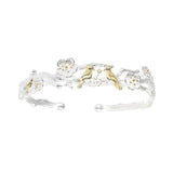 925 Silver Tree Bird Bracelet&Bangle For Women Wedding Gift