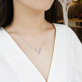 925 Silver Triangle V Necklace Pendant