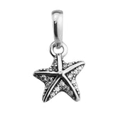 925 Silver Starfish Dangle Charm for Bracelet Jewelry Making