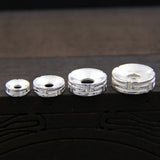 925 Sterling Silver Spacer Beads 6mm 8mm 10mm 12mm DIY Jewelry Findings