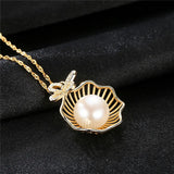 925 Silver Pearl Pendant Necklaces 18 Inch Chains