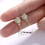 925 Sterling Silver Asymmetric Candy Letter Stud Earrings DS584