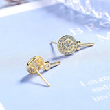 925 Sterling Silver Asymmetric Candy Letter Stud Earrings DS584