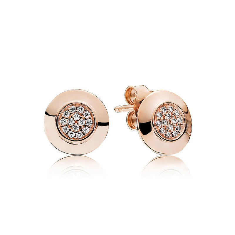 925 Silver Women's Classic Logo Earrings High 1:1 Multi-color
