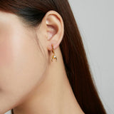 Sterling Silver Star Opal Earrings for Women