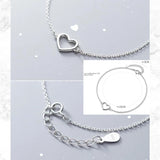 925 Silver Heart Bracelet
