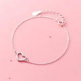 925 Silver Heart Bracelet